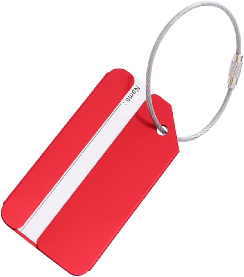 30 Pcs Suitcase Tag Travel Tote Tag Luggage Aluminum Luggage Tag Custom Luggage Tags Metal Suitcase Airplane Luggage Tags for Suitcases Suit Case Labels Travel Bag Bags image number 1