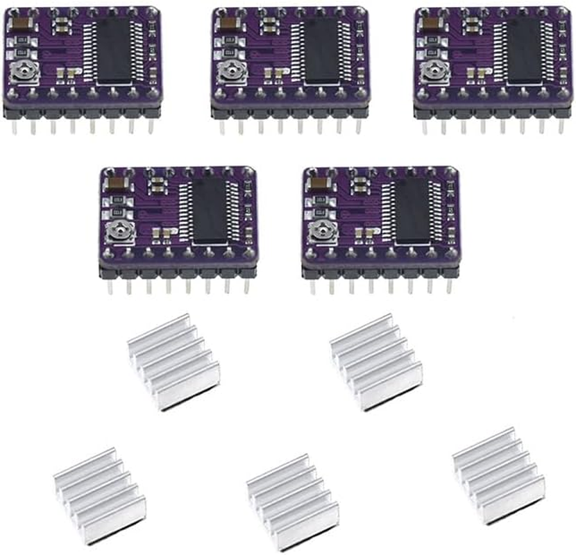 5Pcs DRV8825 Stepper Motor Driver Module with Heat Sink image number 1