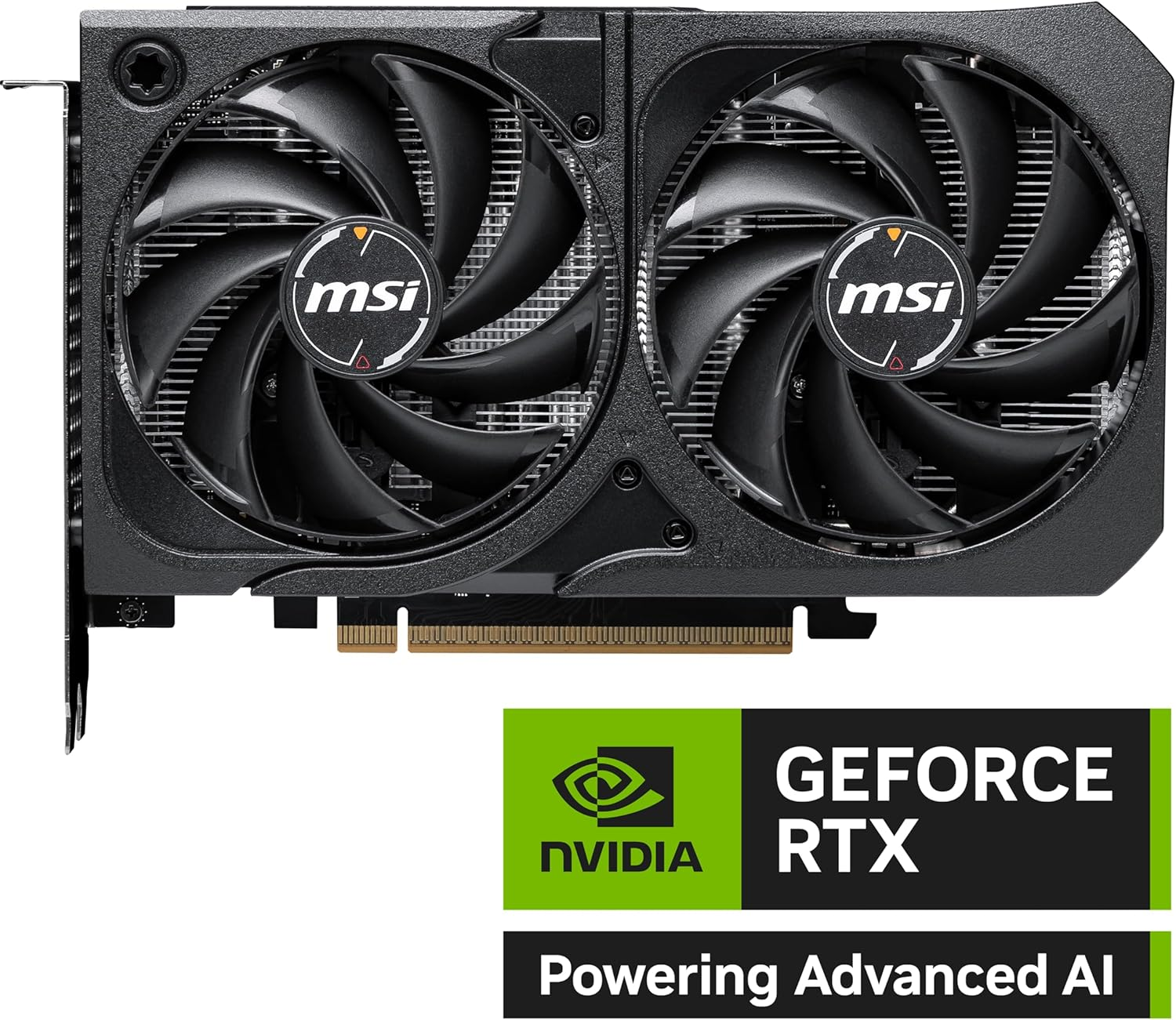 MSI Geforce RTX 5060 8G Shadow 2X OC - 8GB GDDR7 (28Gbps/128-Bit), Pcie 5, Boost: 2535 Hz, HDMI 2.1B, Displayport 2.1B image number 2