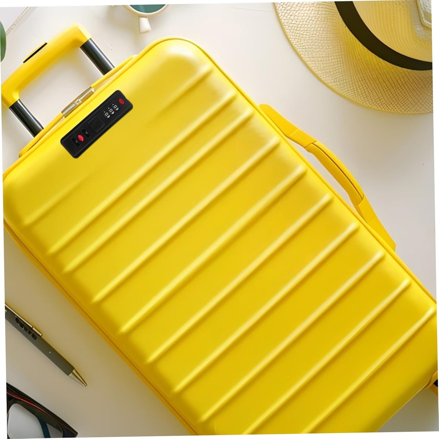 COMPUKAS Luggage Combination Lock Replacement for Suitcases Anti-Theft Password Padlock with Easy Installation Stylish Design for Travel Business Trips and Vacations image number 1