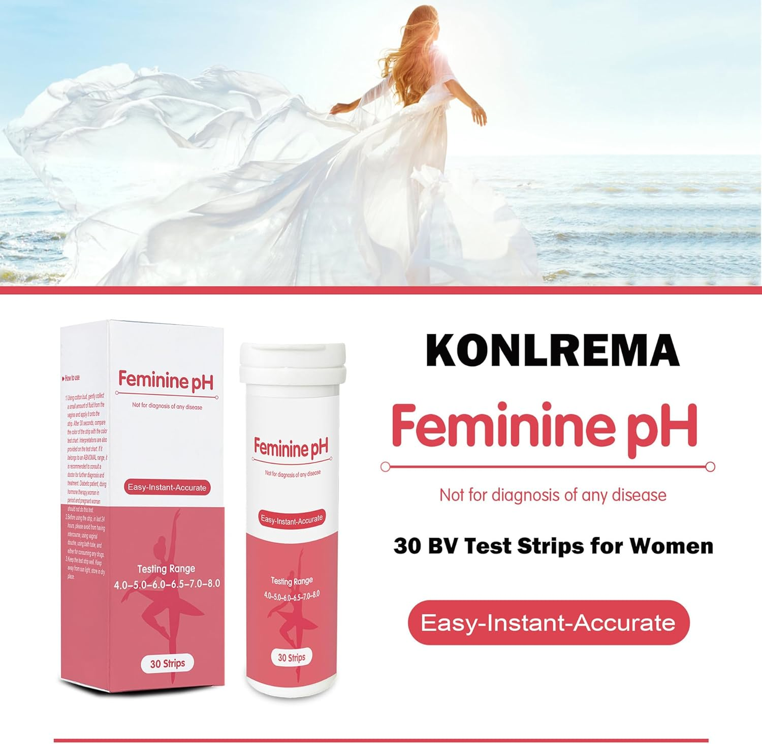 Ph Balance Test Strips, Vaginal Health Ph Test Strips, Feminine Ph Test, Monitor Vaginal Intimate Health & Prevent Infection | Accurate Acidity & Alkalinity Balance [50Ct] image number 6