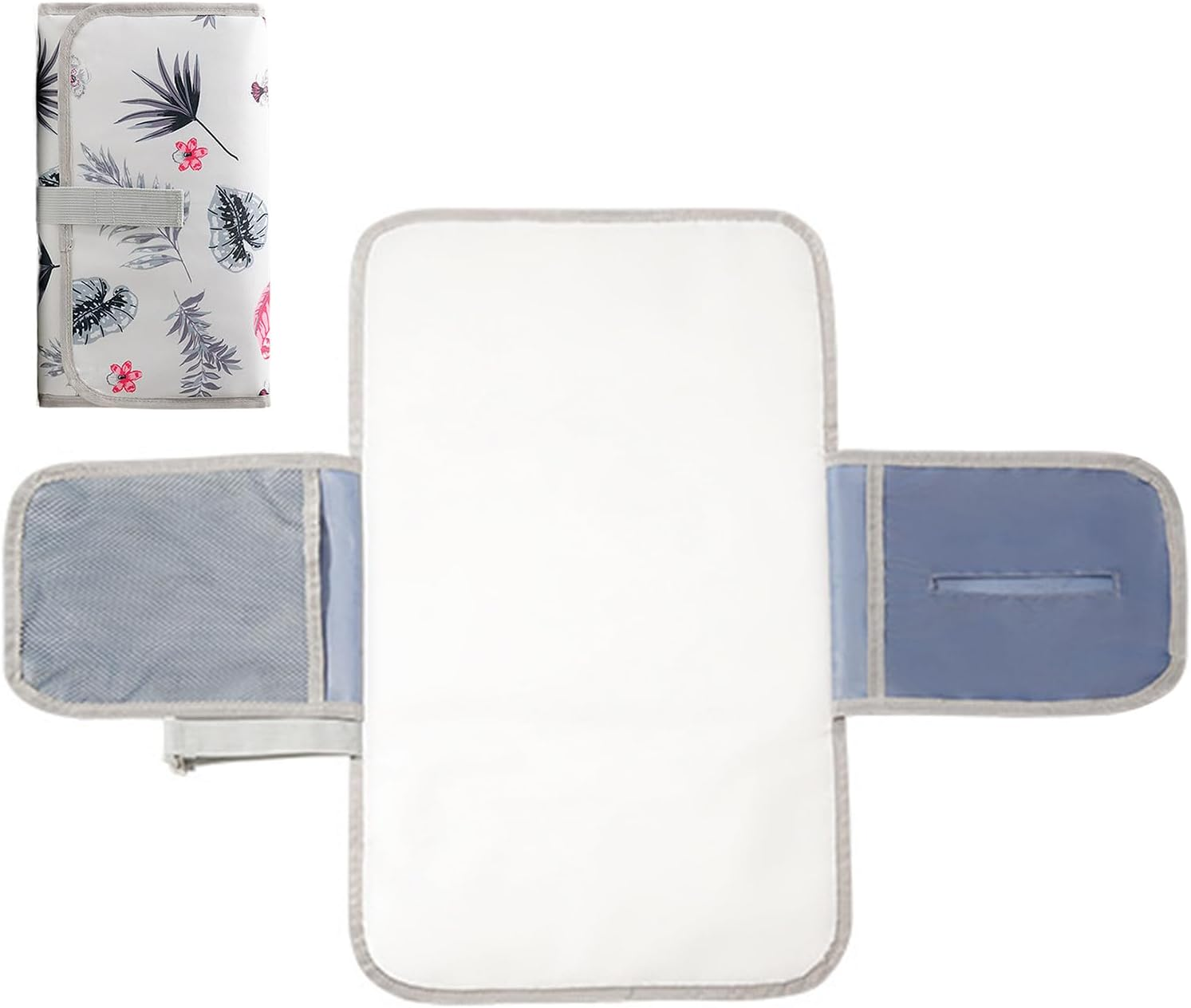 Diaper Change Pad | Diaper Mat Changing Pad for Babies | Reusable Stroller Accessories Travel Supplies for Nursery Daycare Hospital Postpartum Picnic Camping Airplane Boy Girl