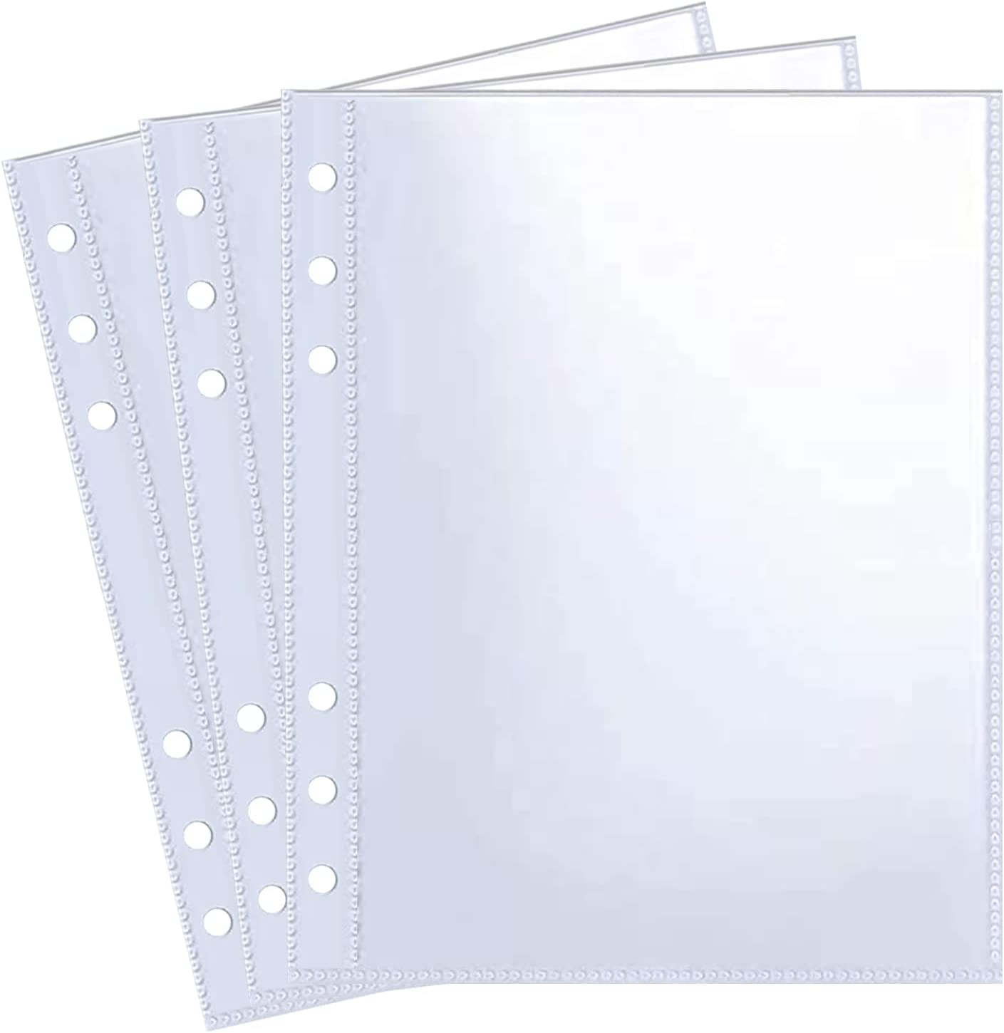 30 Pack 60 Pockets 5X7' Ultra-Clear Photocard Sleeves for 6 Ring A5 Binder, Double-Sided 1 Pocket Photo Pages, Top Loading Sheet Protector for Photos, Postcards, Seed Packets