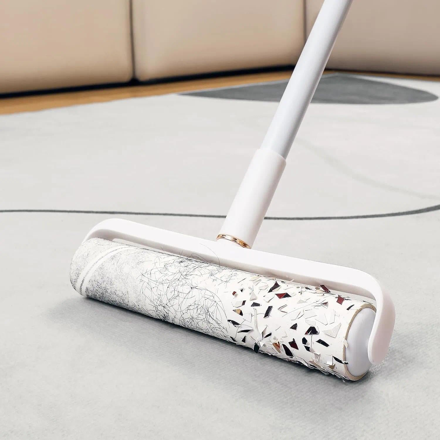 Lint Roller Refill &ndash; 5-Pack, 9.45-Inch Rolls, 1.5-Inch inside Diameter, 300 Sheets, Ideal for Pet Hair Removal, Lint, Dust, and Debris.Ruibex