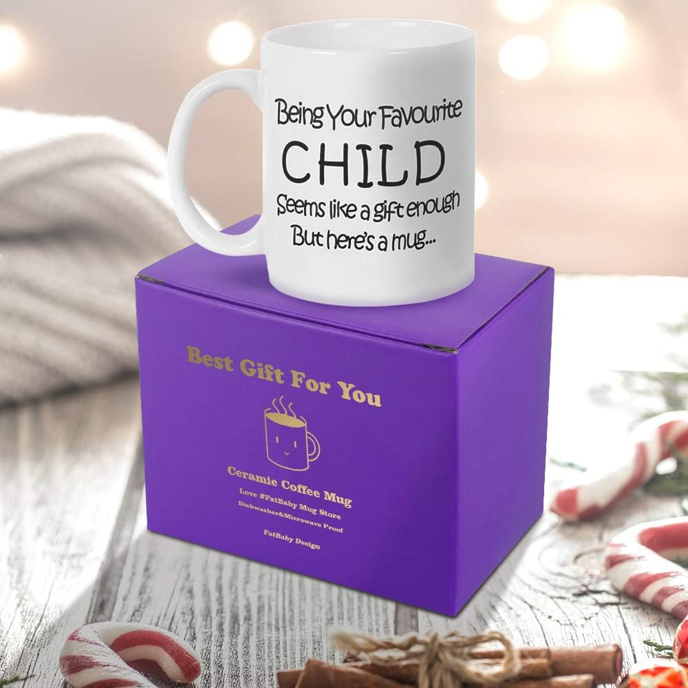 Fatbaby My Favorite Child Give Me This Funny Coffee Mug, Birthday Gifts for Mom, Dad,Parents,Mothers Day Fathers Day Gag Gifts from Daughter,Son11Oz image number 2