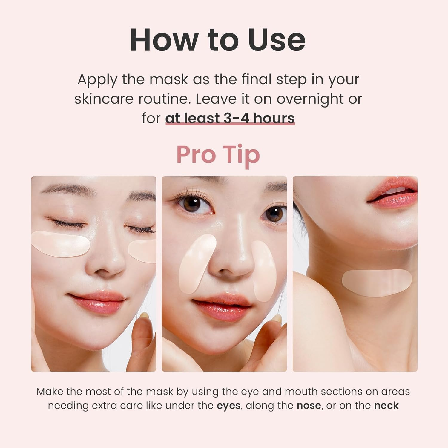 Bio-Collagen Real Deep Mask, 4 Pack Overnight Hydrating Face Mask for All Skin Types, Original Hydrating Collagen Face Mask image number 1