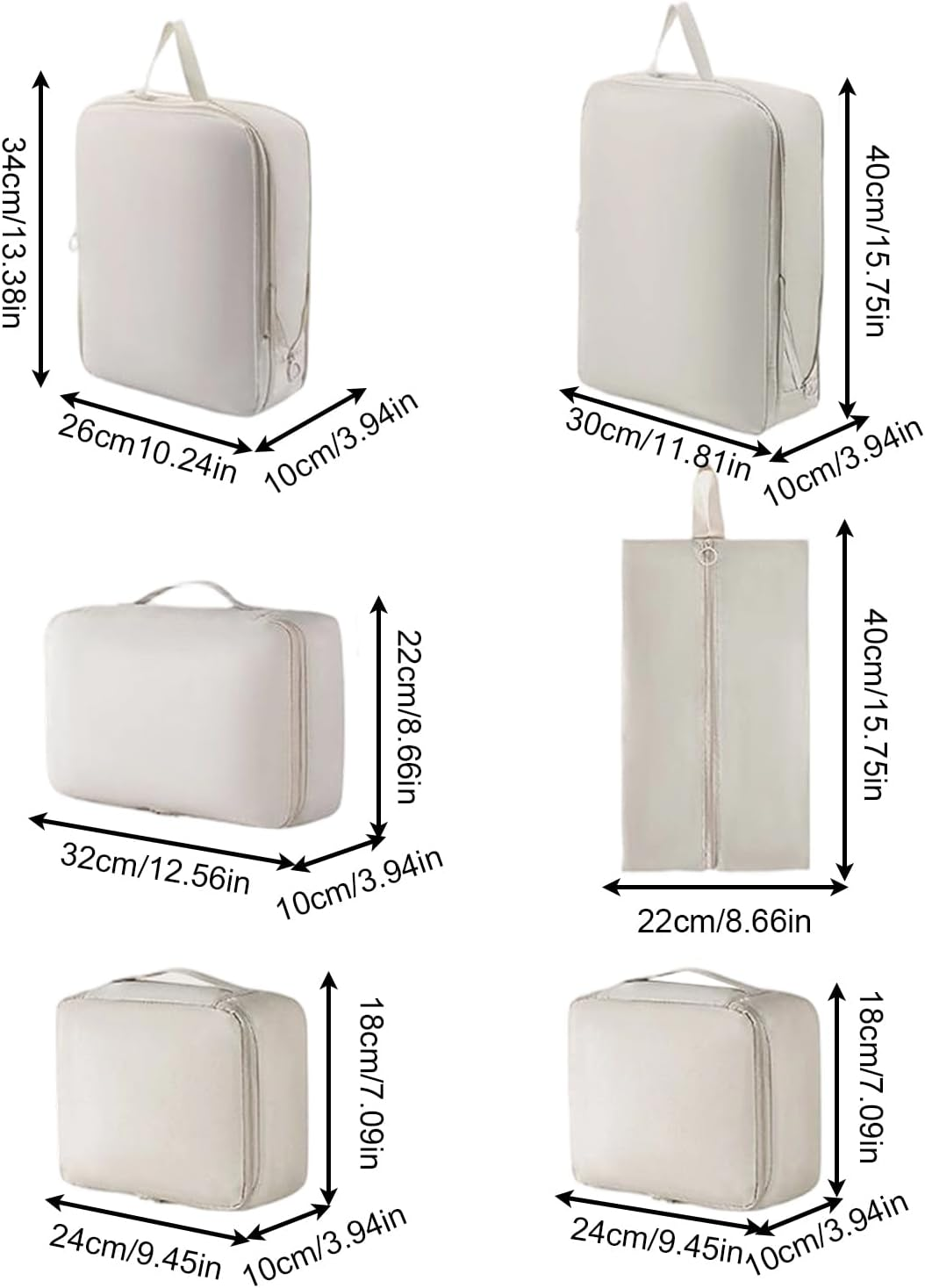 Compression Packing Cube | Expandable Traveling Storage - Luggage Packing Organizers for Travel | for Men Women Girls Youth Teens Wife Clothing Shoes Pants Socks Underwear image number 3