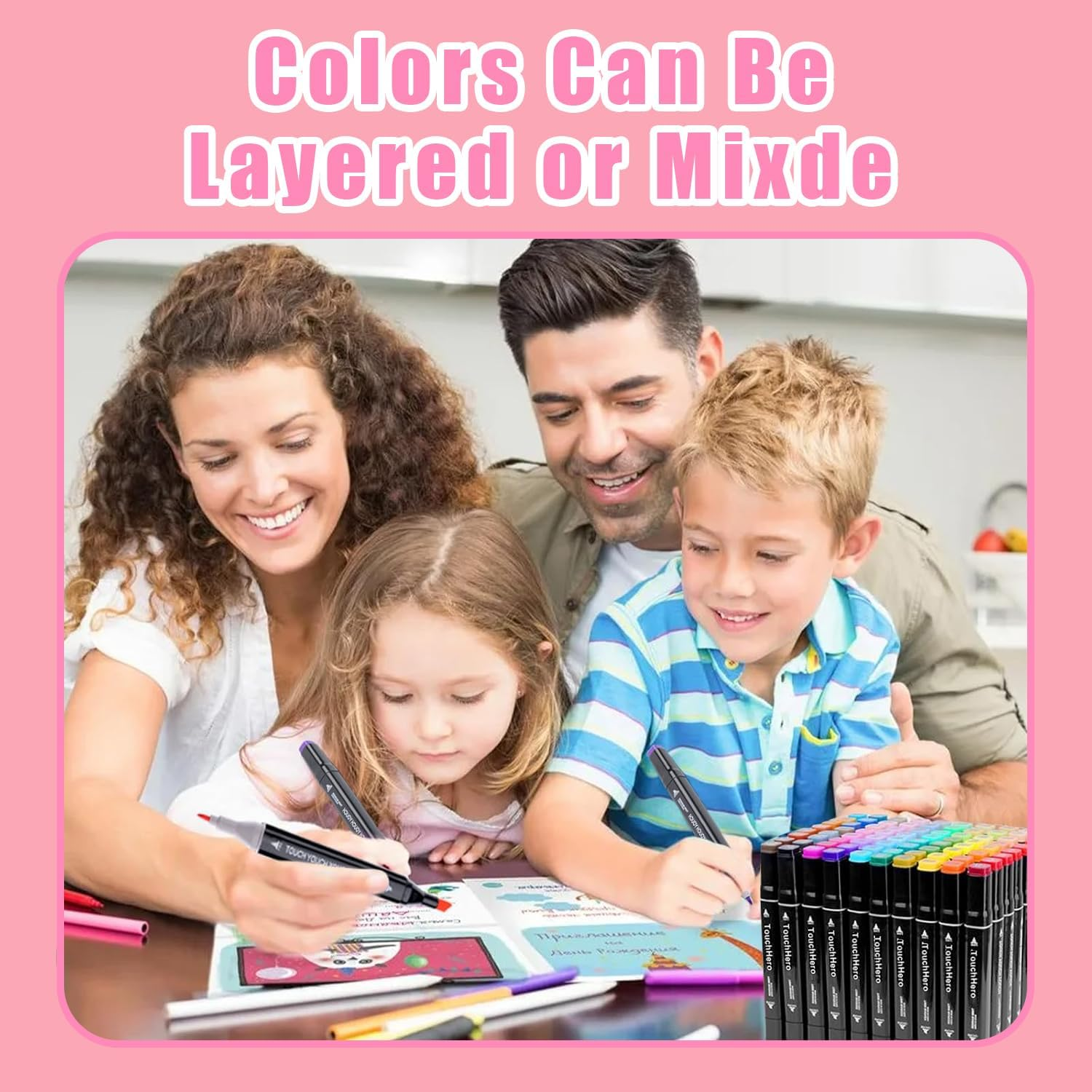 NULOUMA Alcohol Markers, 120 Colors Dual Tip Colouring Markers for Coloring Sketching Anime Illustrations Children'S Drawing Students' Art Classes Architecture Landscape Clothing Design Etc. image number 6