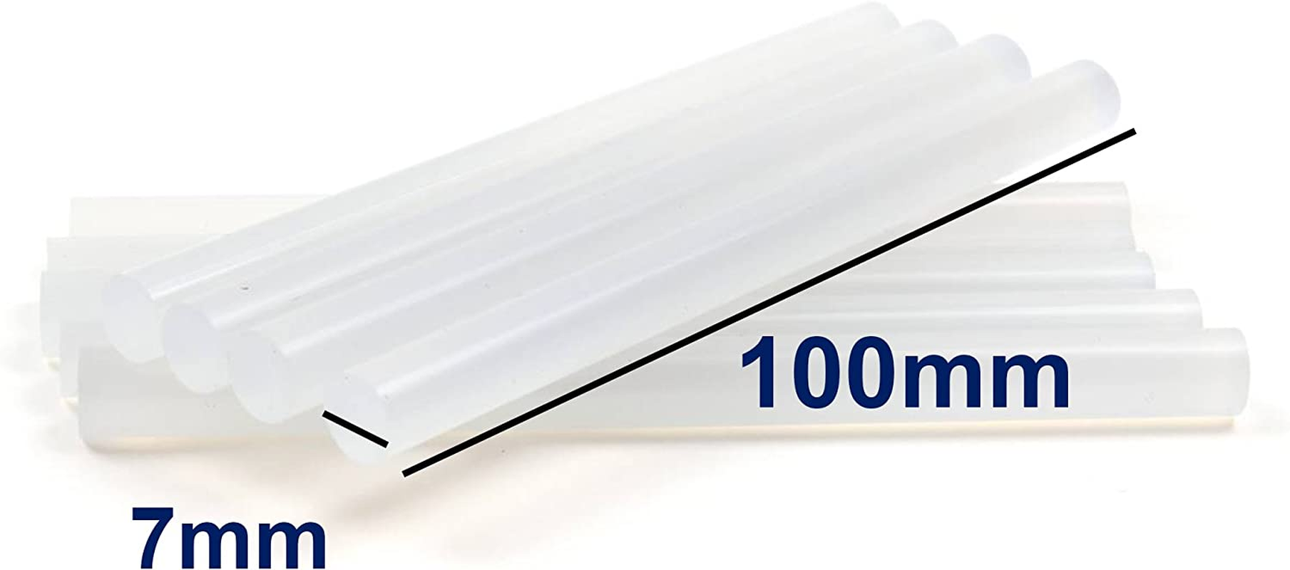 100PCS 100X7Mm TRANSPARENT HOT GLUE STICK Glue Sticks Hot Clear Melt Glue Adhesive Sticks for Glue Gun image number 1