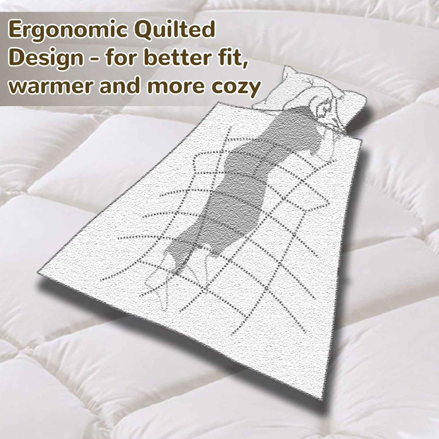 Australian Merino Wool Quilt - All-Season Warm, Breathable & Lightweight Doona Duvet in 350/500/700 GSM (500Gsm,Double)