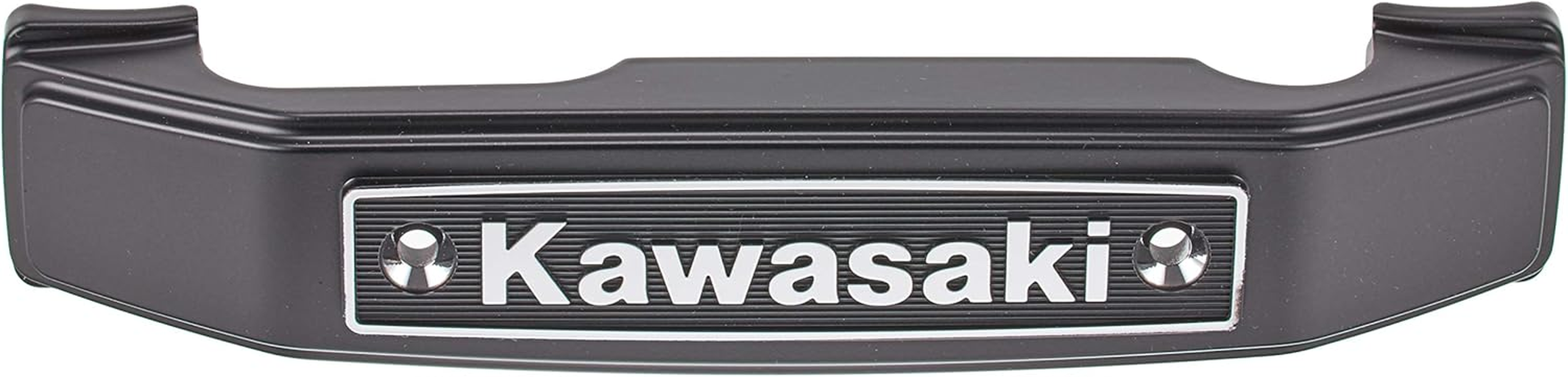 PMC Z900RS Kawasaki Stem Emblem Set, Lowercase with Mounting Stay, Black 189-1026