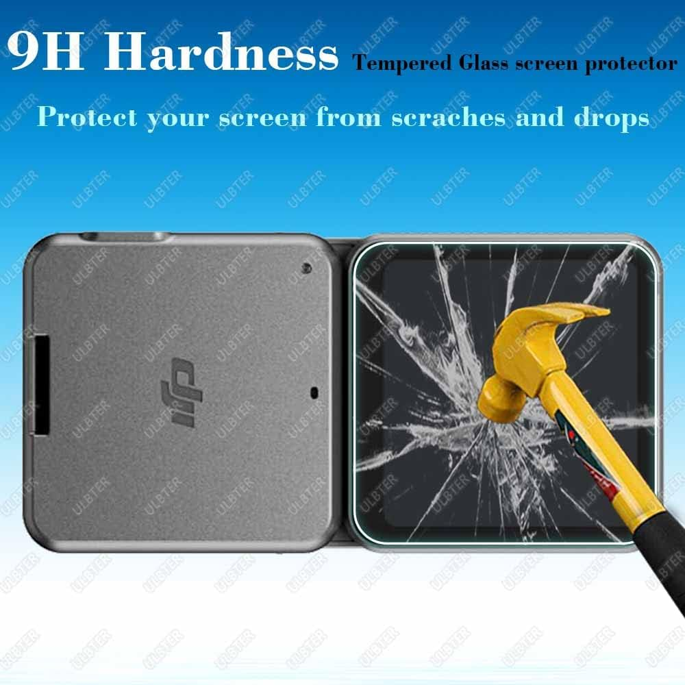 Lens Screen Protector for DJI Action 2 Dual-Screen Combo [2+4Pack], ULTER Tempered Glass Cover 0.3Mm 9H Hardness Anti-Scrach Anti-Fingerprint Anti-Bubble image number 5