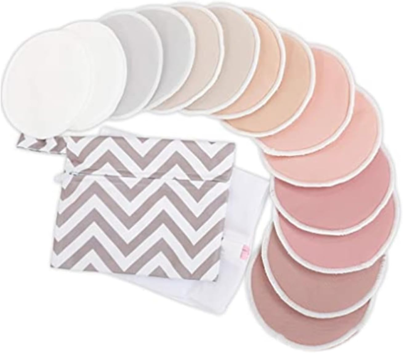 14 Organic Bamboo Breast Pads，Highly Absorbent, and Perfect for Busy Moms. the Nursing Pads Ensure Leak-Proof Protection, While Reusable Breast Pads Offer an Eco-Friendly, Sustainable Choice. image number 5