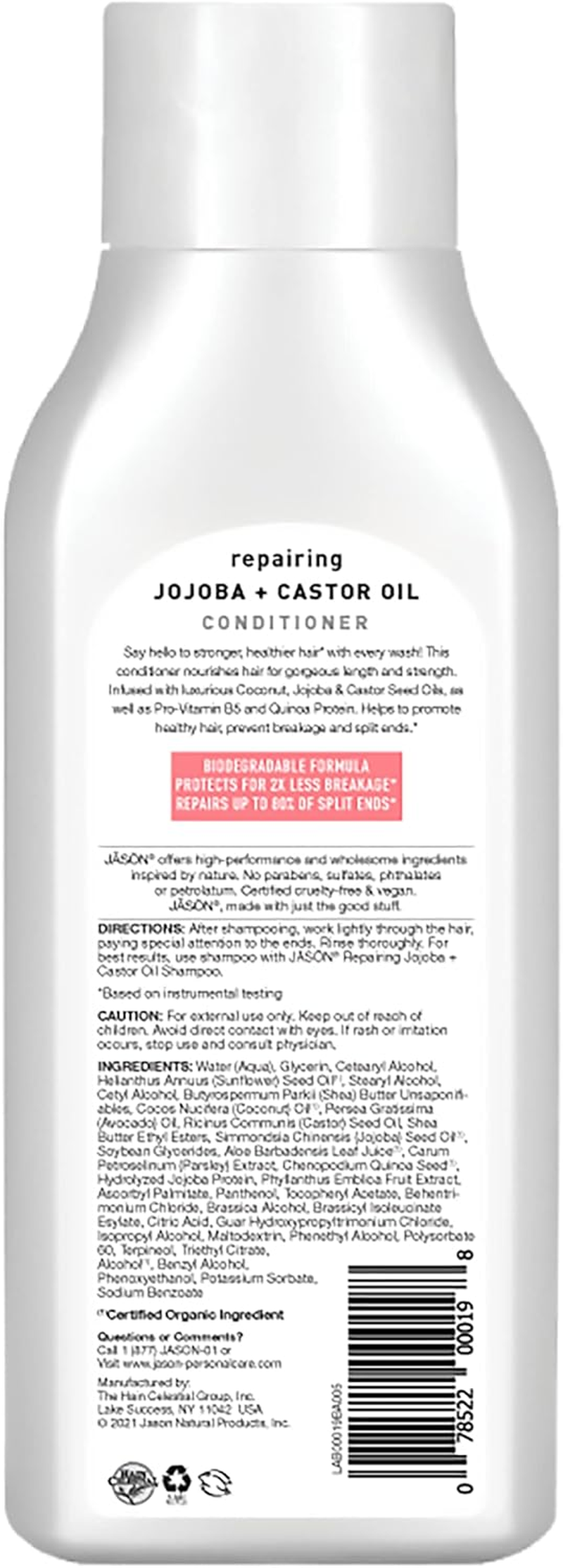 JASON Natural Products - Natural Long & Strong Conditioner Jojoba - 16 Fl. Oz.