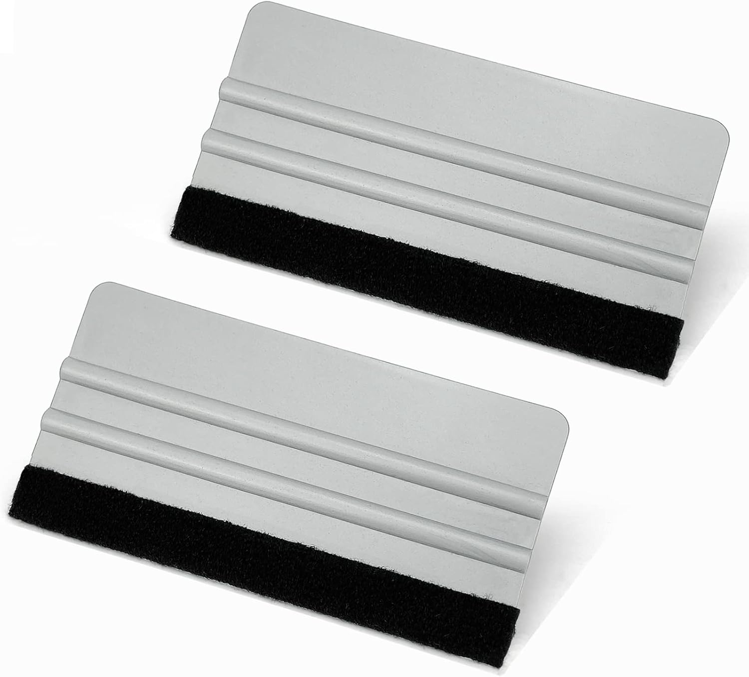 Umaki 2Piece Large Wallpaper Smoother Cutting Guide Tool, 3 X 8.3IN Vinyl Wrap Squeegee Decal Squeegee, Car Wrap Tool Vinyl Scraper Window Film Tint Squeegee, Black