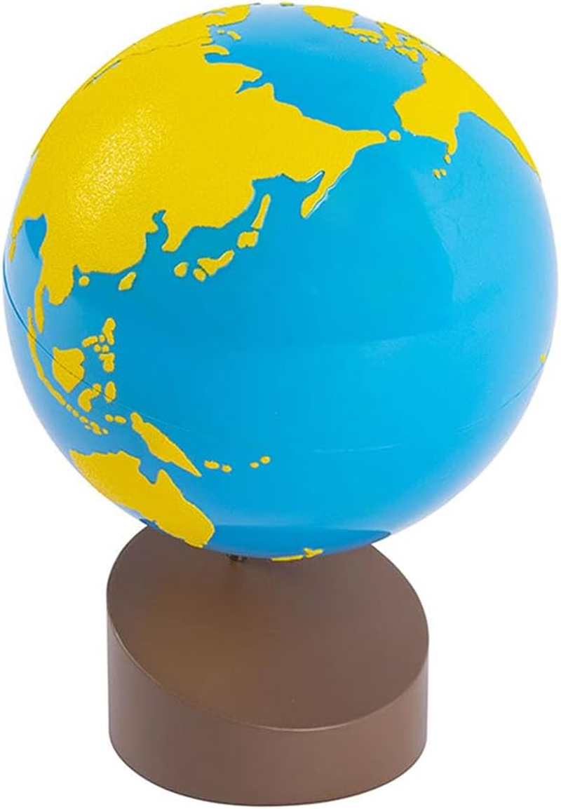 Kghios Montessori Globe of the Continents Science and Cultural Geography Materials Continental Globe and Sandpaper Globe Early Education Teaching Aids Toys image number 4