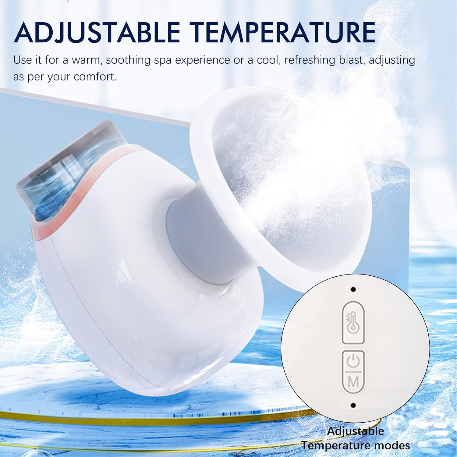 AGLOO Heated Nano Eye Mist Steam Sprayer - Portable and Rechargeable, Facial Steamer for Dry Eye Relief image number 4