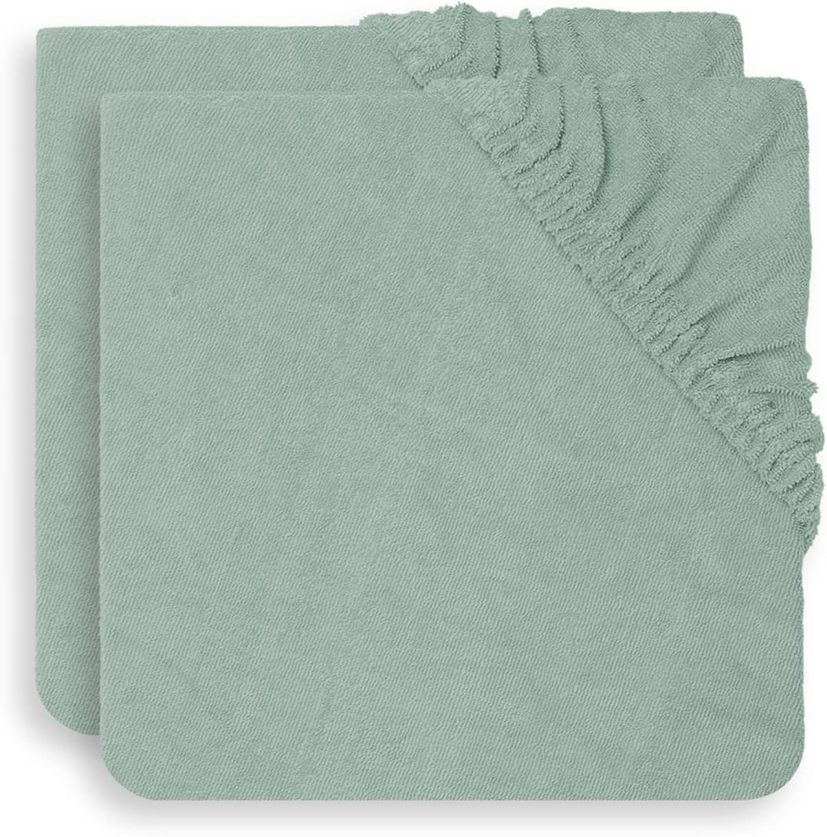 Jollein 2550-503-00095 Terry Changing Mat 50 X 70 Cm Ash Green (Pack of 2) Green 318 G