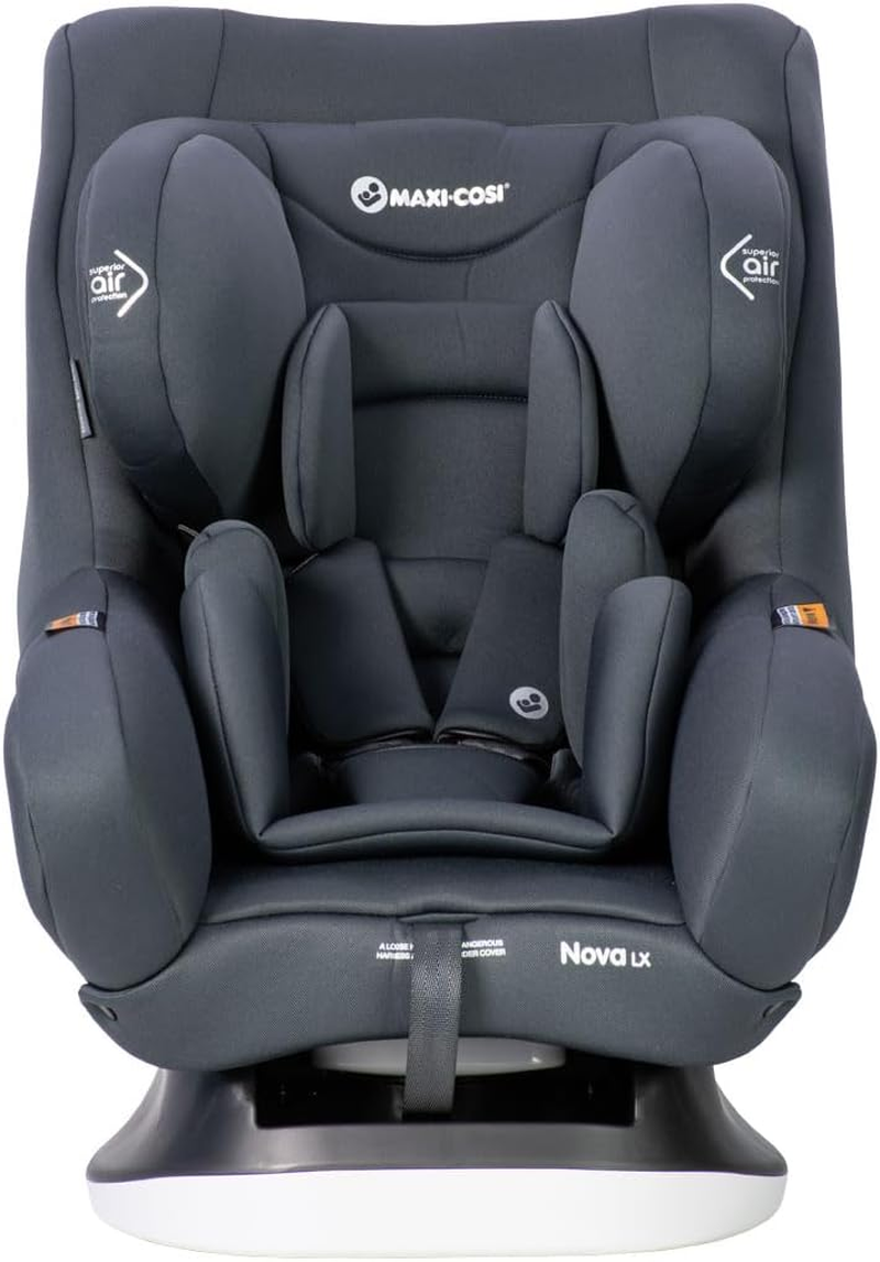 Maxi-Cosi Nova LX Convertible Car Seat -Stone- Newborn to 4 Years, Extended Rearward Facing to 30 Months, Air Protect Technology, Wicking Fabric, ISOFIX Compatible, Plush Newborn Insert image number 6