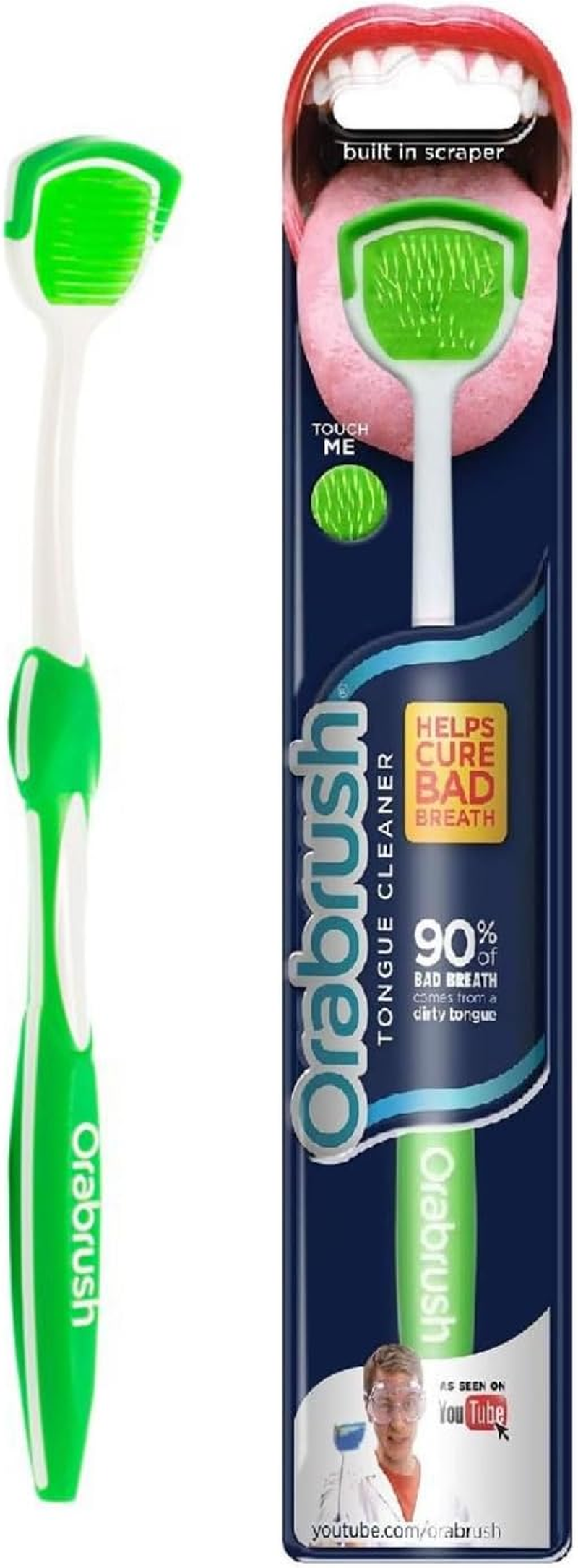 Dentek Orabrush Tongue Cleaner and Tongue Scraper image number 4