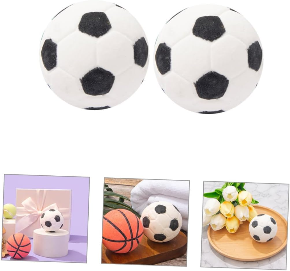 2Pcs Ball Bath Soak Football Shape Bath Salt Bomb Skin-Friendly Household Bathing Bombs image number 4