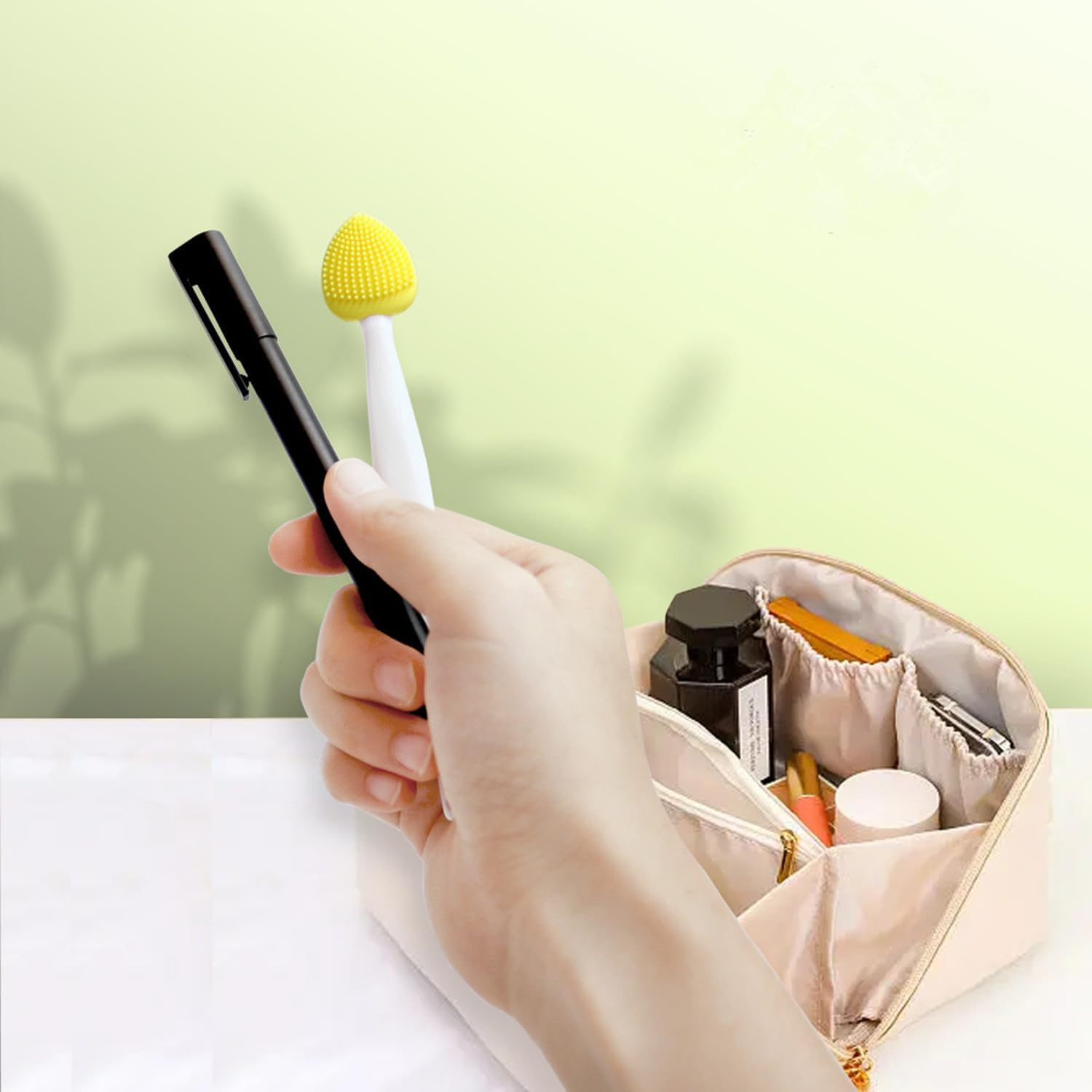 4Pcs Lip Scrub Brush, Silicone Heart Lip Exfoliator Brushes Scrubber Tool, Double-Sided Lip Cleaning Exfoliating Remove Dead Skin Tool for Men Women Dark Lips image number 5