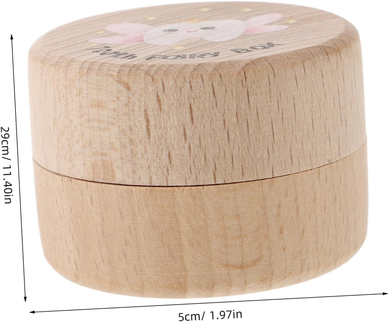 Boy Girl Tooth Holder Boys and Girls Souvenir Teeth Collector Wooden Case Fetal Hair Box image number 4