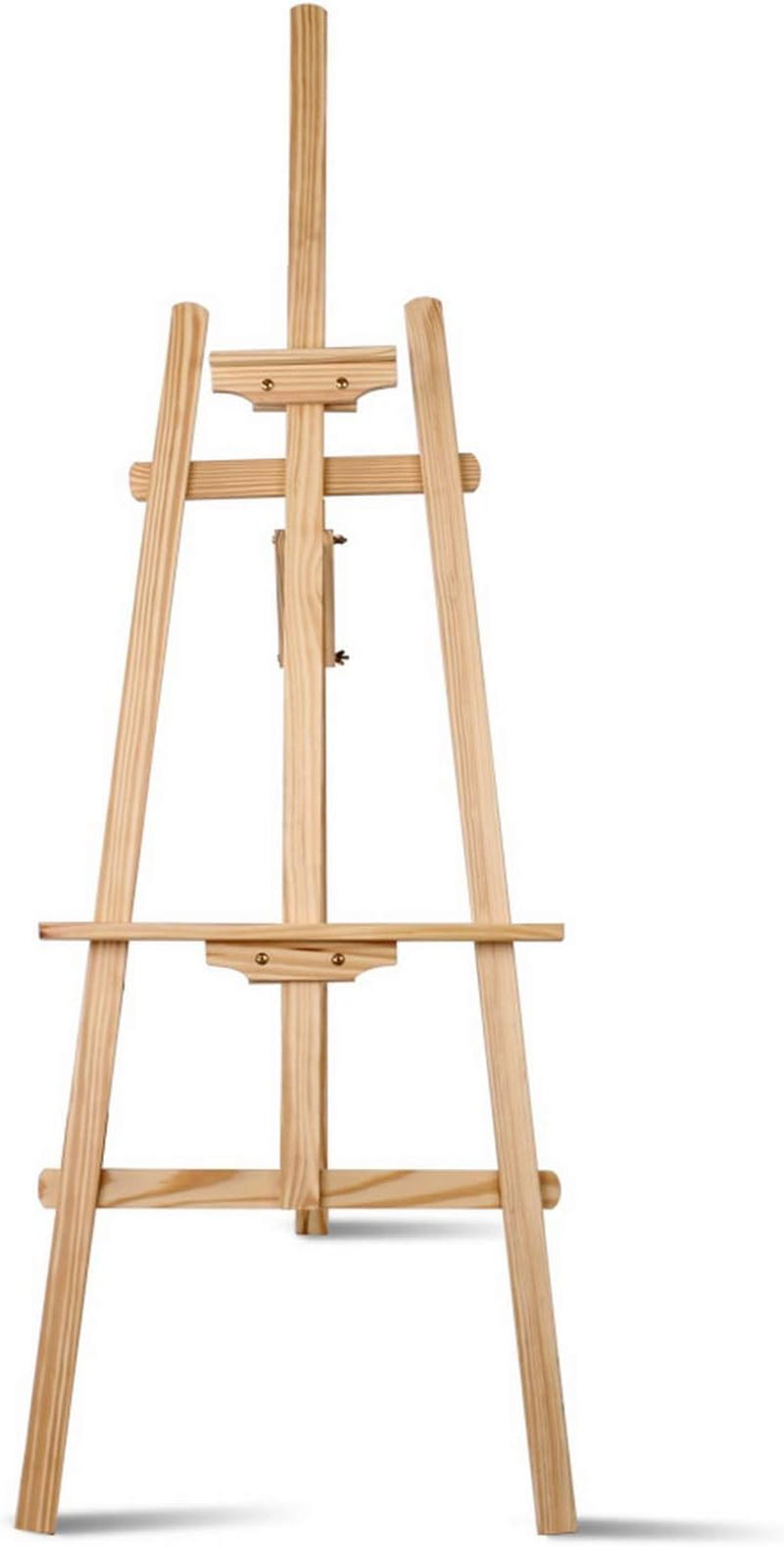 Artiss Classic A-Frame Floor Easel, 147/175Cm Art Easels Wooden Tripod Stand for Kids Adult Craft Hobby Painting Set Wedding Display, Adjustable Lightweight Solid Pine Wood White Oak image number 6