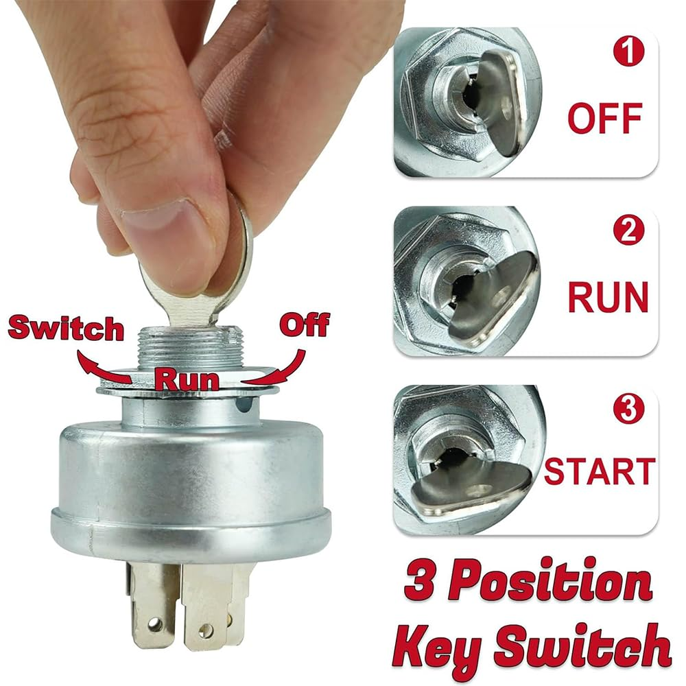 Craftsman Riding Lawn Tractor Mower Ignition Starter Switch,Replacement Igmition Switch for MTD 725-0267, 725-0267A, 925-0267, 925-0267A