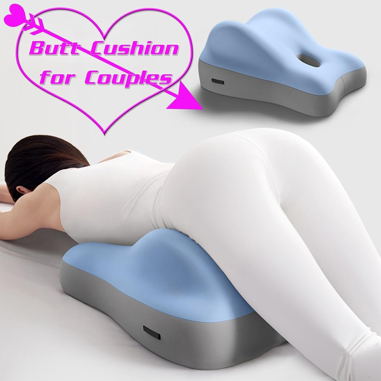 Butt Cushion for Couples, Couples Butt Cushion - Sturdy Design, Low-Profile Design Couple Pillow for Intimacy, Recovers after Impact, Ideal for Sitting and Lying image number 2