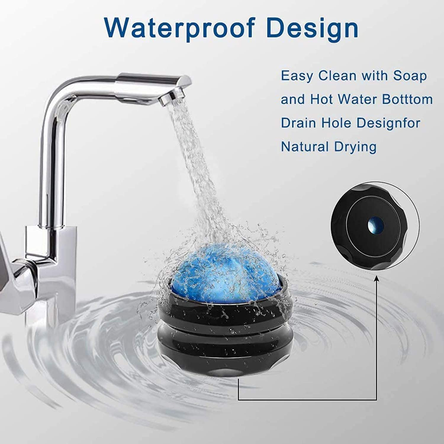 Massage Ball, WOVTE Lacrosse Balls, Self Massage Tool for Sore Muscles, Shoulders, Neck, Back, Foot, Body, Deep Tissue, Trigger Point, Muscle Knots, Yoga and Myofascial Release (Blue) image number 2