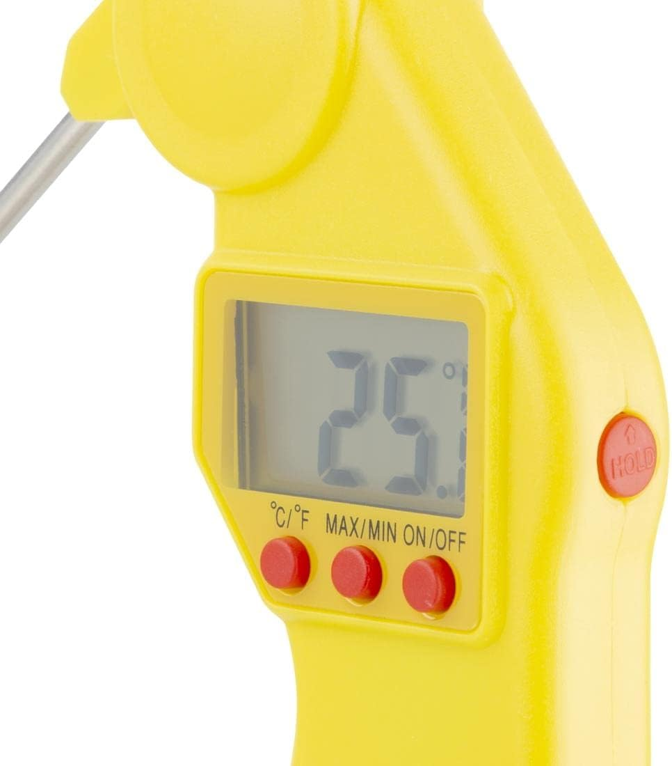 Hygiplas EDLP Easytemp Cooked Meat Colour Coded Thermometer, Yellow