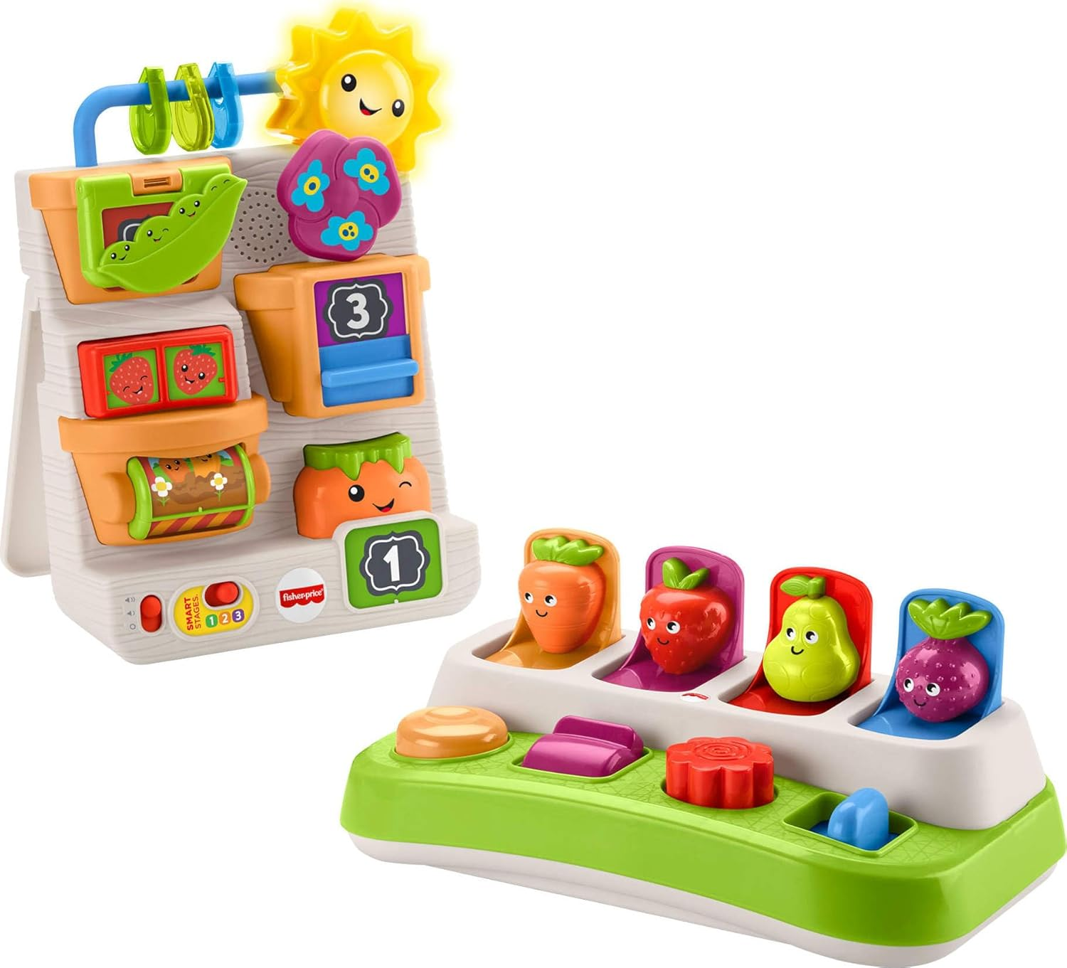 Fisher-Price Baby & Toddler Toys Grow the Fun Garden Set, Pop-Up Activity and Electronic Learning Playset for Infants Ages 6+ Months ​ image number 5