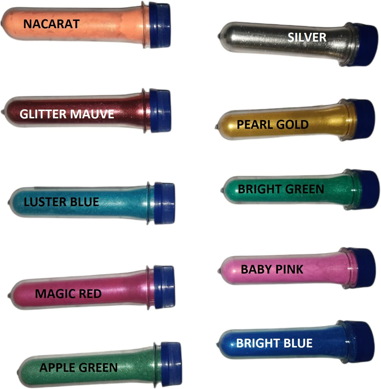 KEDIA Mica Combo of 10 Colors Pearl Powder Pigment | Each Pack of 10 Grams | for Making Cosmetic |Make up | Candle Making | Soap Making, Nail Art | Resin Jewelry; Epoxy, Resin, Plastidip (10 Colors) image number 6