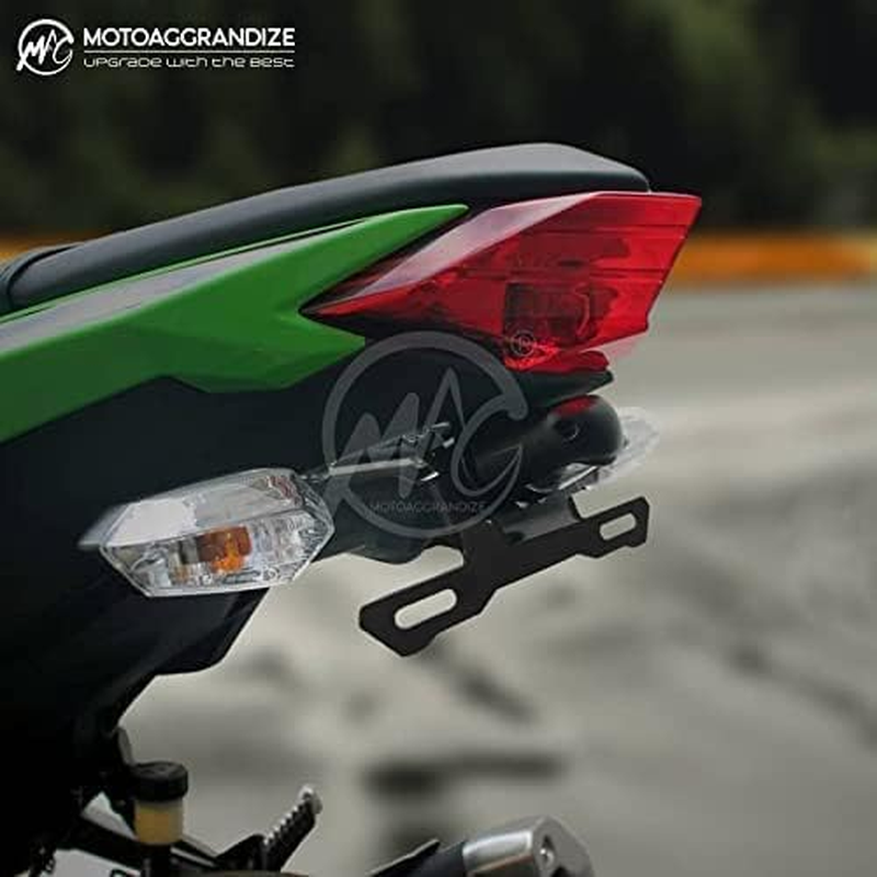 Motoaggrandize Tail Tidy Fender Eliminator for Kawasaki Ninja 300 Matte Black image number 3