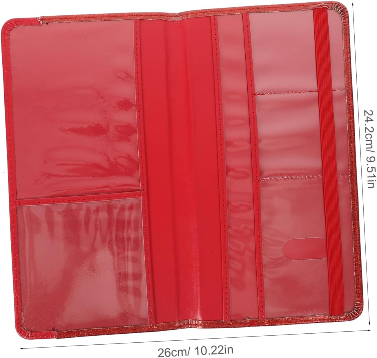 WOFASHPURET Travel Holder Compact Pu Organizer for Travel Essentials Lightweight Wallet for Men Women Stylish Document Protector for Travelers and Students image number 1