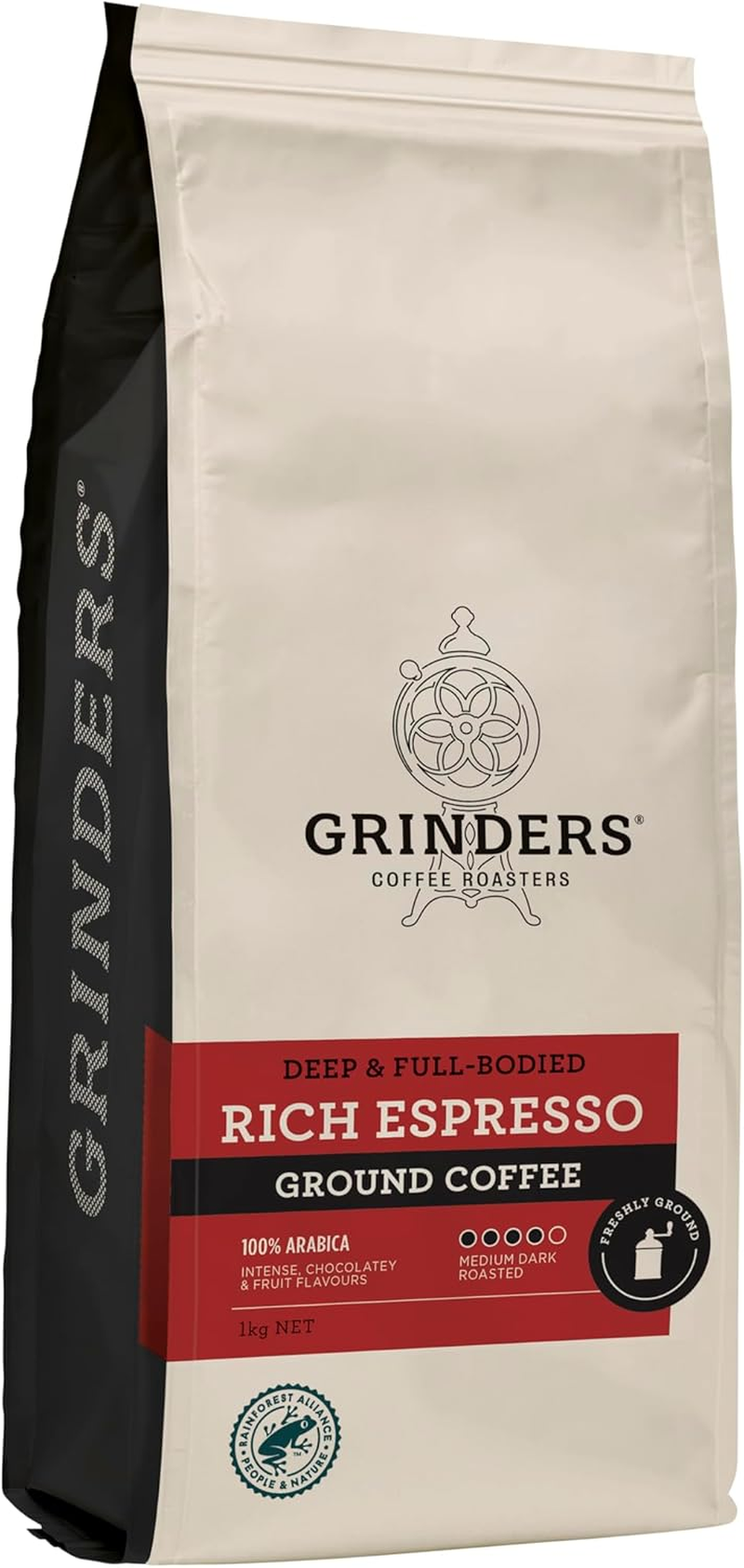 Grinders Rich Espresso Ground Coffee, 1Kg image number 1