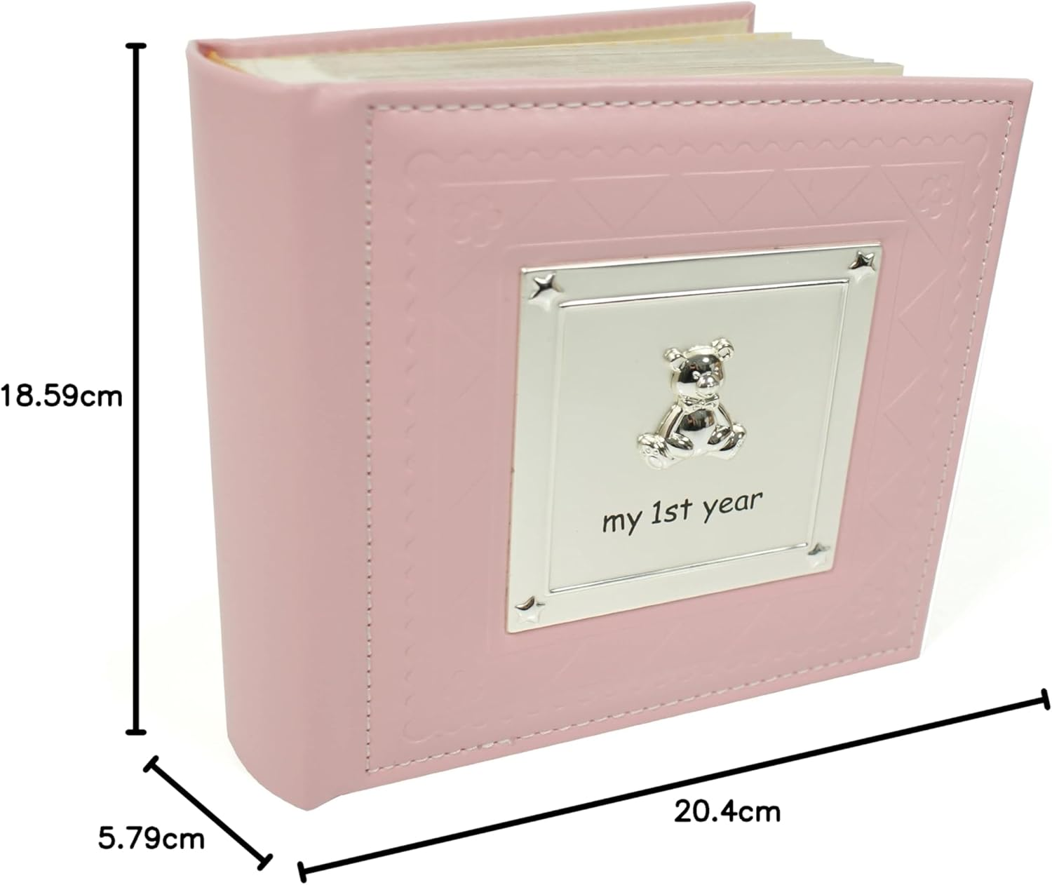 Joe Davies First Year Pink Baby Girl Photo Album Gift 77803, Size 6X4