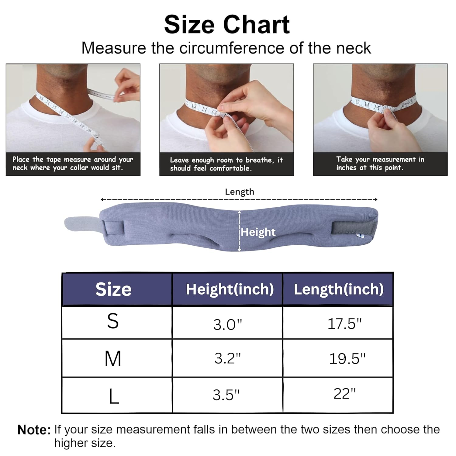 Wonder Care Cervical Collar for Neck Pain Soft Neck Support Brace for Spondylitis Neck Pain Relief for Men & Women Grey (Small: 3"-3.5") image number 2