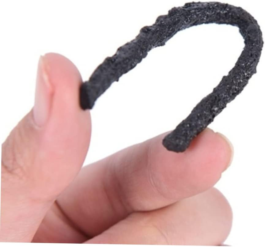 CTIRCHIU Car Tubeless Seal Strip Tire Repair Tool 30Pcs 100X3.5Mm Black Vacuum Wheel Seal Tape for Automotive Tyre Puncture Fixing image number 1