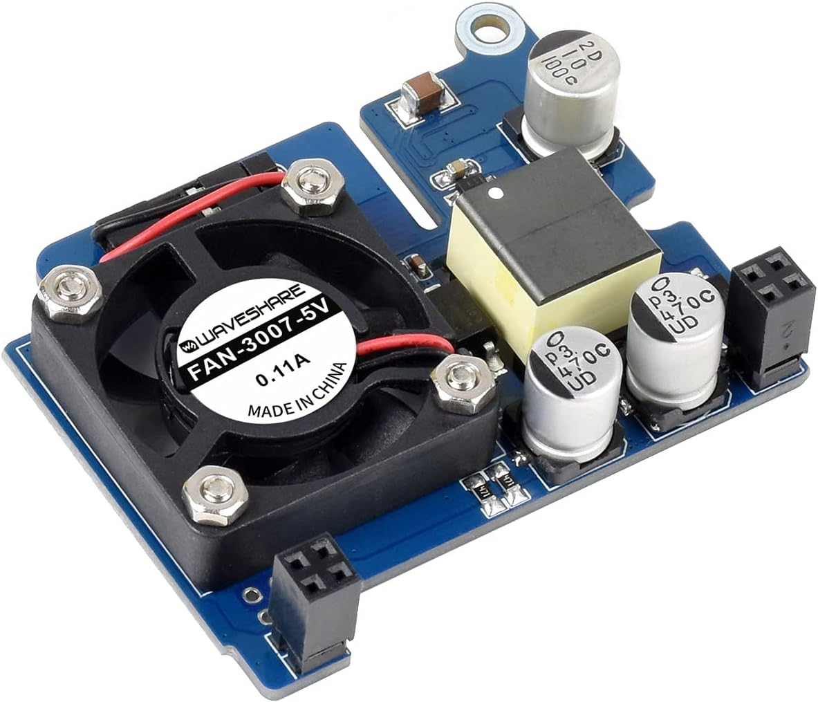 Waveshare POE Hat,Power over Ethernet HAT (D) for Raspberry Pi 3B+/4B 802.3Af-Compliant Official Case Compatible