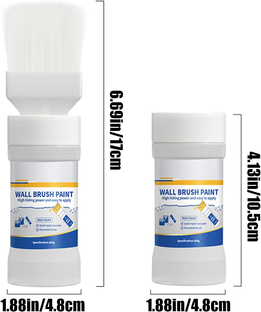 4.13 Inch Paint, Wall Paint, Wall Repair Roller Paint, Rolling Brush for Wall Repair Cracks and Graffiti image number 3