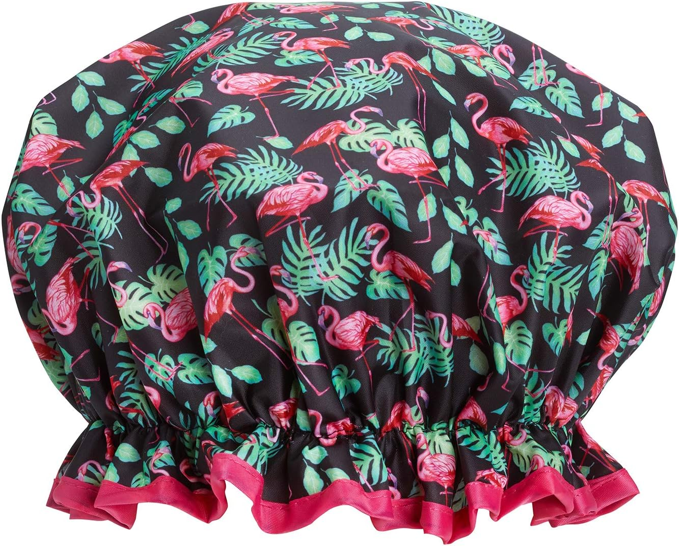 Bodylife Shower Cap Reusable Bath Cap Dual Layered Waterproof Flamenco Flamingo 27Cm image number 4