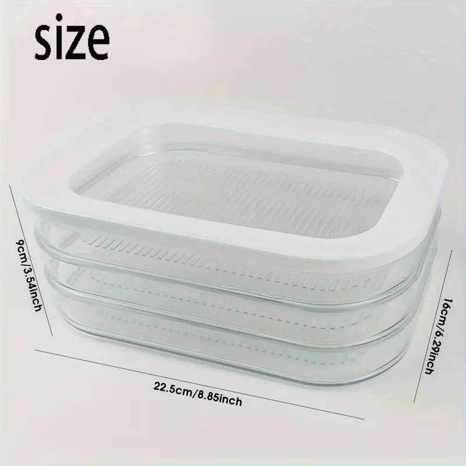 Roczential Deli Meat Container for Fridge, Bacon Lunch Meat Container for Refrigerator, Meal Prep Containers, Stackable Food Storage Boxes for Cold Cuts, Salami, Deli, Lunch Meat, BPA Free, 18.6Oz image number 6