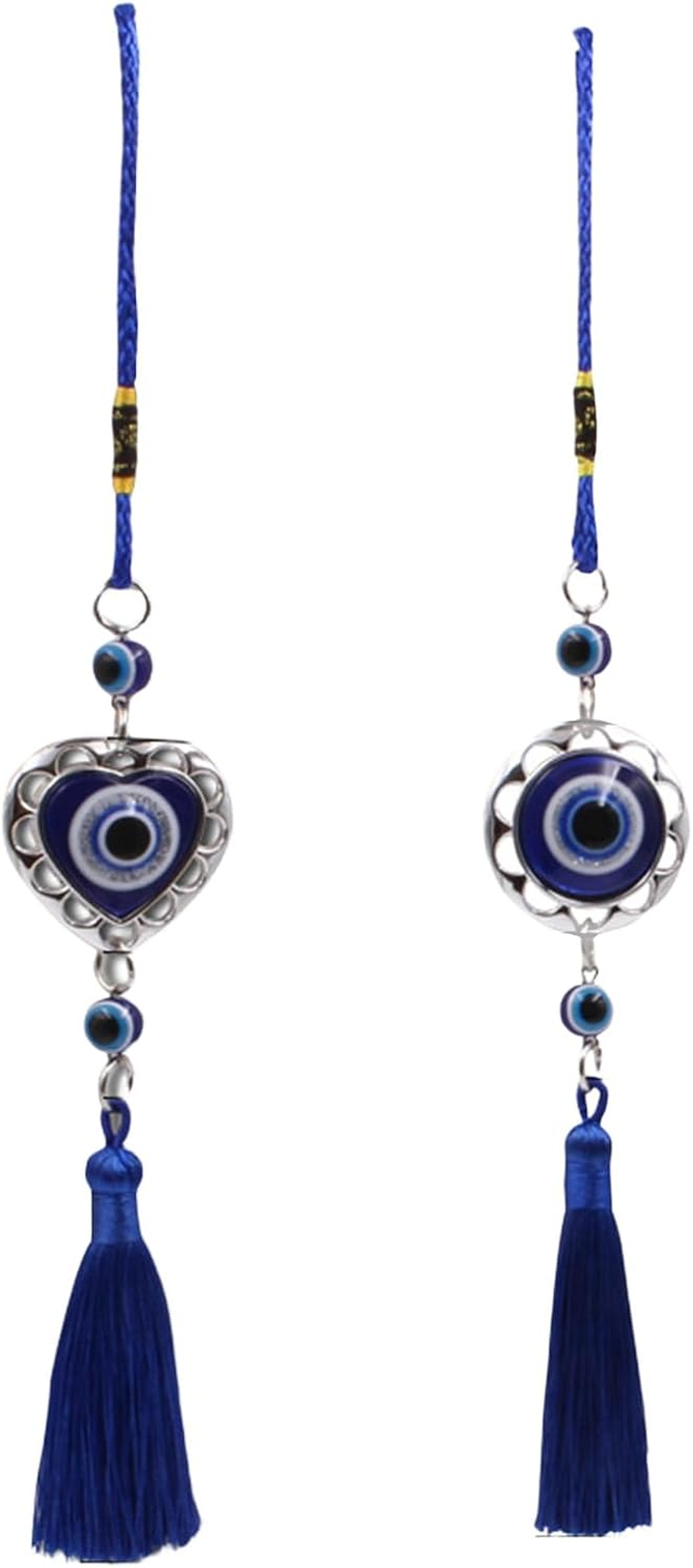 2Pcs Evil Eye Pendants, Lucky Evil Eye Protection Car Decor,Car Hanging Accessories, Office Doors and Windows Home Decoration, Interesting Gifts image number 5