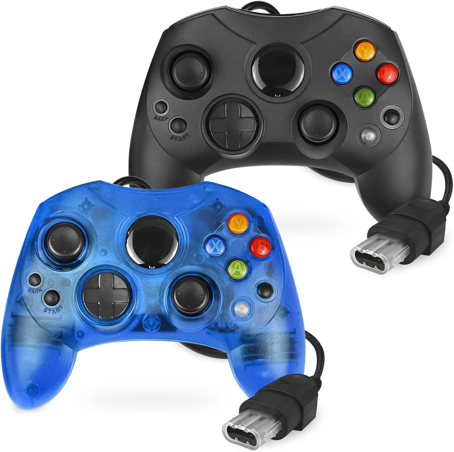 Yioone Controller Replacement for Xbox Controller S-Type/Original Xbox Controller,Classic Controller Compatible with Original Xbox Console(Black)