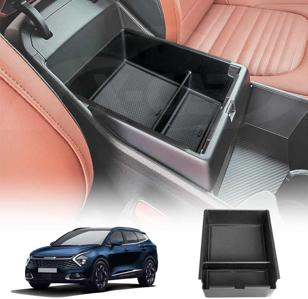 X-CAR Centre Console Armrest Organizer Tray for Kia Sportage 2021-2025 Storage Box Accessories image number 2