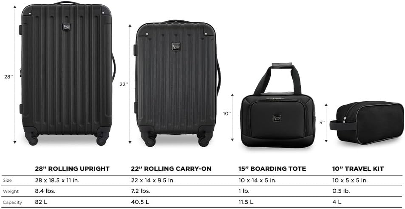 Travelers Club Midtown Hardside 4-Piece Luggage Travel Set, Midtown Hardside 4-Piece Luggage Travel Set image number 3