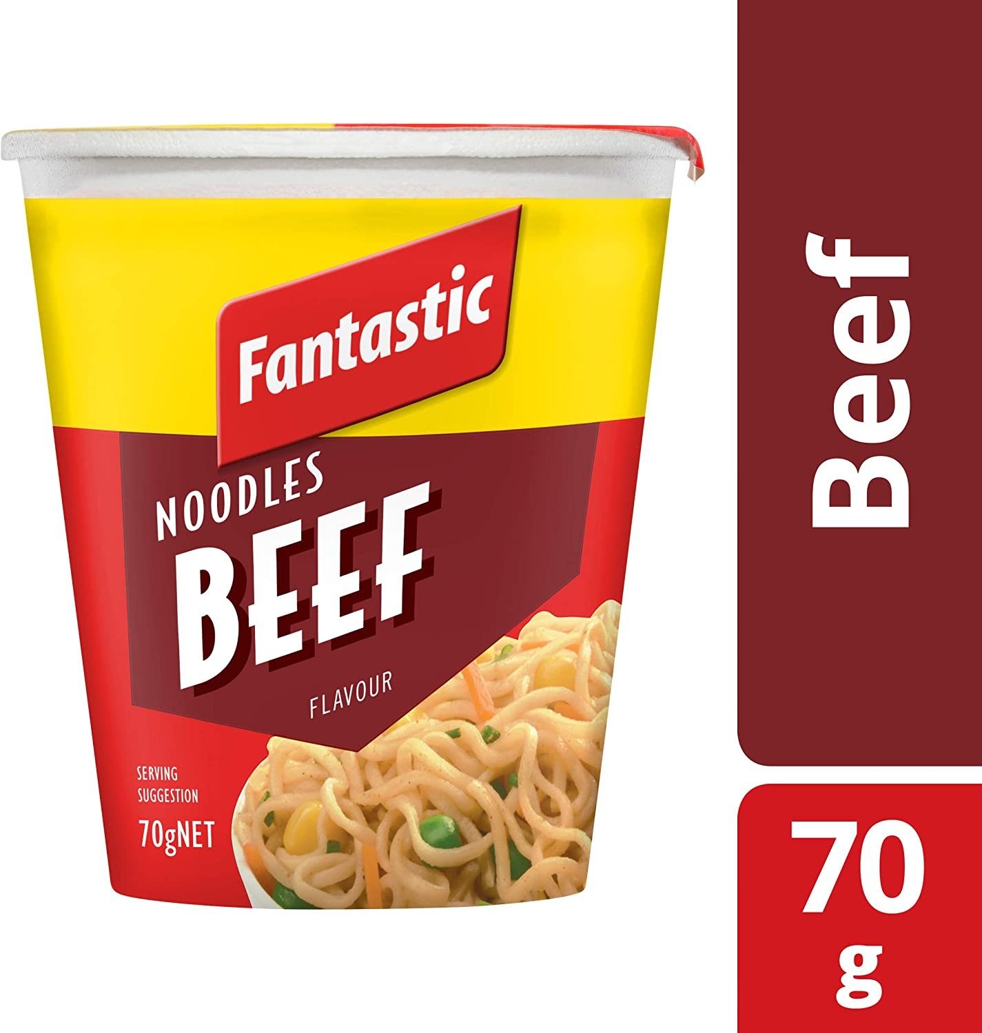 Fantastic Cup Noodle, Beef, 70G image number 5