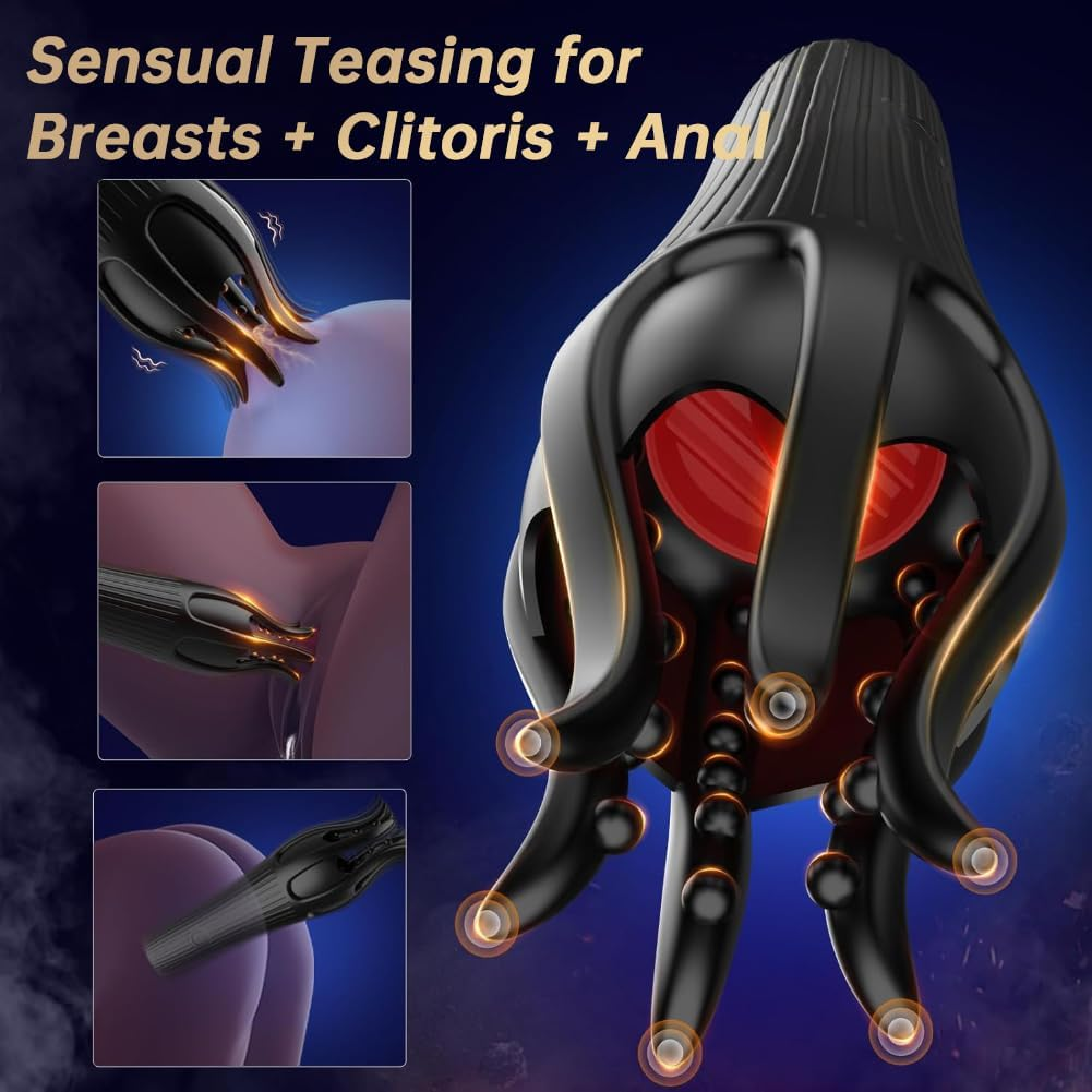 Male Sex Toys for Men - Masturbator Machine with 10 Modes Vibration & 10 Licking Tongue,Adult Sex Toys for Training & Prolong Endurance,Waterproof Male Stroker image number 2